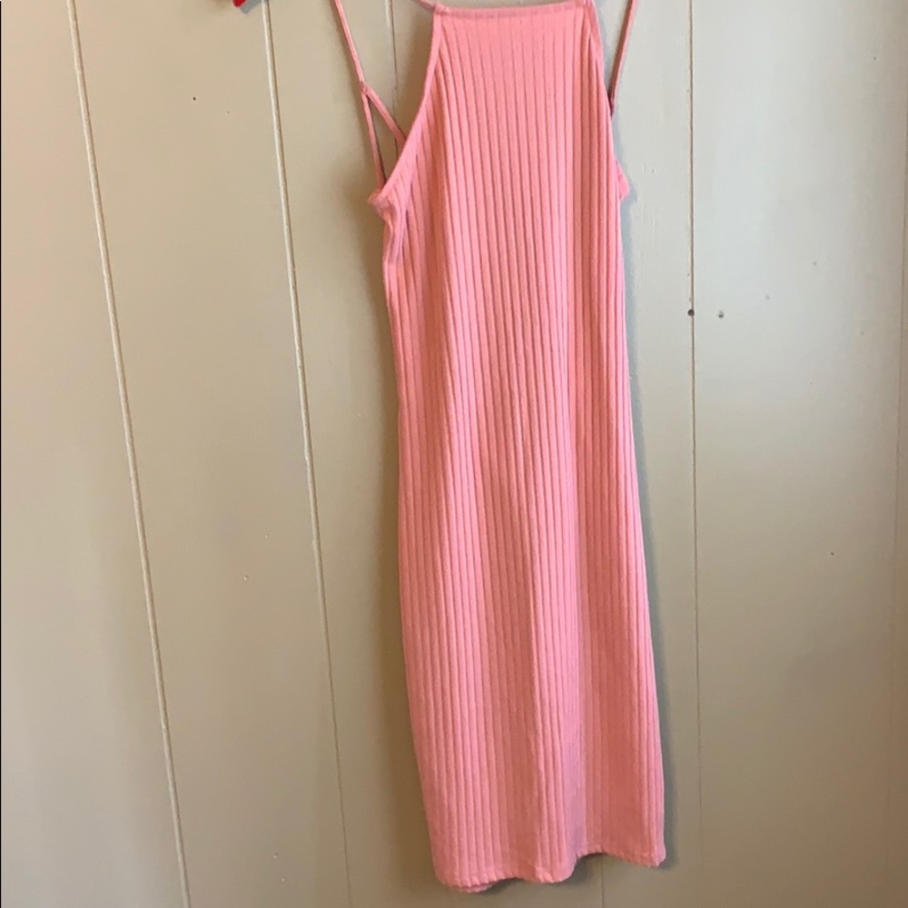 Ribbed backless dress/ body hugging